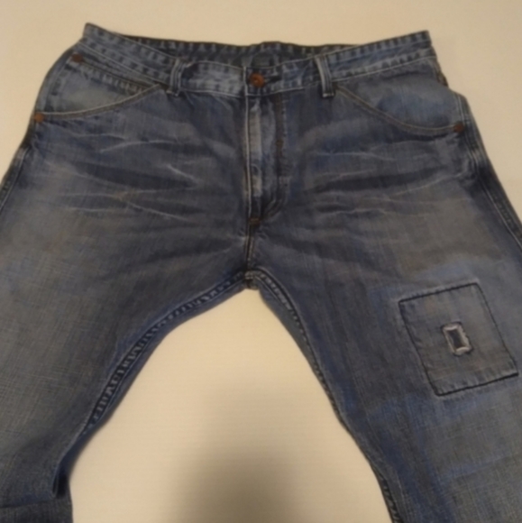 Vintage Silver Tab Levi's Sz 36 Knee patch y2k - Picture 4 of 14